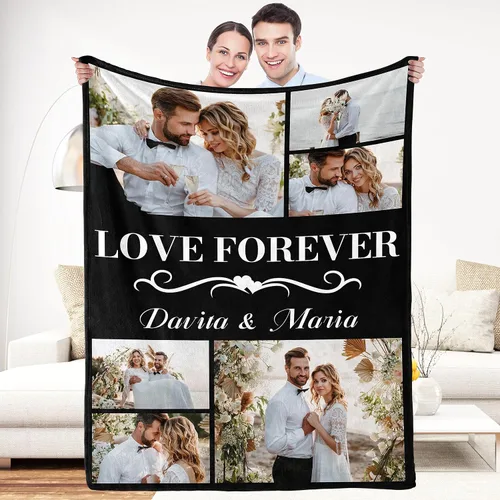 Miniatura 16 de Regalos de Beat Mom Ever, mantas personalizadas con fotos, mantas personalizadas con imagen para mamá de hija, hijo, a mi mamá, amante o esposa