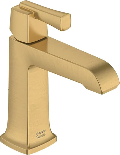 American Standard 7353101.GN0, Townsend Grifo de baño de un solo orificio con manija 1.2 GPM, amanecer fresco cepillado (oro cepillado)
