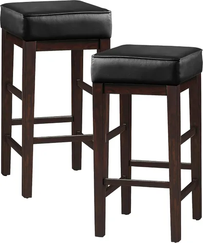 Lexicon Wrigley Pub Taburete de altura (juego de 2), 30.5 pulgadas SH, negro