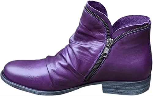 Miniatura 19 de Ladmiple Botas vaqueras para mujer, pantorrilla ancha, pie ancho, botas de tobillo vaquera occidental, botas de combate, zapatos para caminar