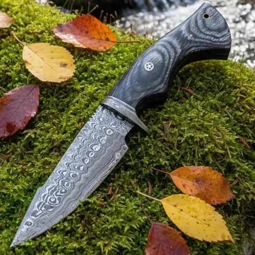 Miniatura 12 de PAL 2000 KNIVES Cuchillo de caza hecho a mano de acero de Damasco de 10 pulgadas - Mango de madera con funda 2060
