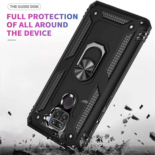 Miniatura 4 de Funda para Xiaomi Redmi Note 9 con protector de pantalla de cristal, híbrida resistente a los arañazos de doble capa, antiarañazos, a prueba