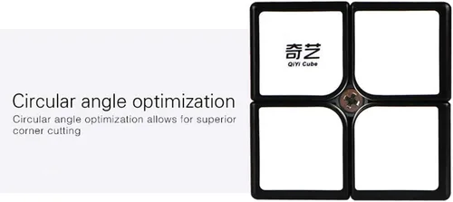 Miniatura 4 de Qiyi Qidi Speed Cube 2x2 - Pegatina Brillante-Ligera Suave (Colores Clásicos) - Juguetes de Rompecabezas 2x2x2, El Juguete Más Educativo