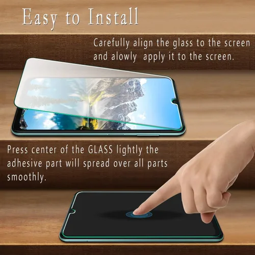 Miniatura 4 de Protector de pantalla de vidrio templado diseñado para Samsung Galaxy A13 5G, fácil instalación, sin burbujas, compatible con fundas