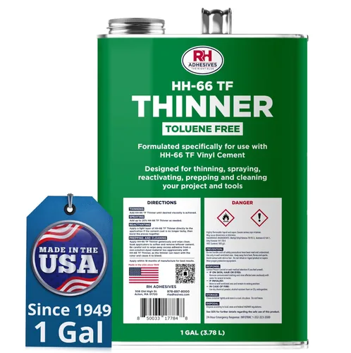 Miniatura 7 de HH-66 Diluyente libre de tolueno, lata de 32 oz. - Preparación, adelgazamiento, reactivación, limpieza, multiusos, compatible con cemento de vinilo