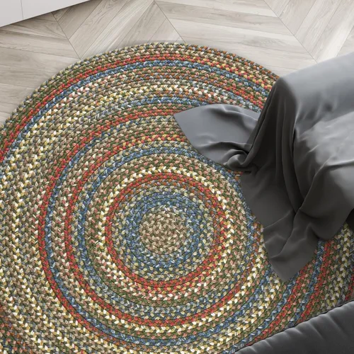Miniatura 17 de Rhody Rug Country Jewel CJ35 - Alfombra trenzada ovalada de bronce de 2 x 3 pies, decoración del hogar, alfombra de piso o alfombra de dormitorio