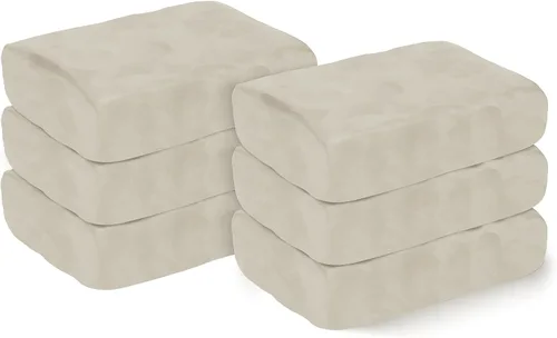 ZEHIQ Arcilla seca al aire premium, arcilla de cerámica blanca natural de 6.6 libras para torno de alfarero, construir a mano, esculpir y moldear,