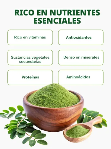 Miniatura 5 de PURA VIDA MORINGA Polvo orgánico de origen único - Polvo de hojas 100% premium, moringa oleifera orgánica USDA, polvo de hoja de moringa - Perfecto