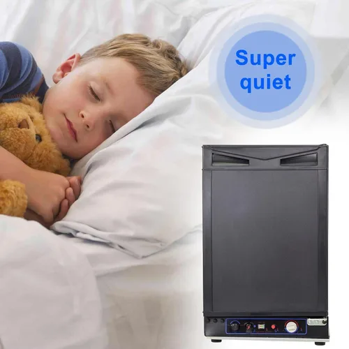 Miniatura 4 de Smad Refrigerador RV de 3 vías de 1.4 pies cúbicos, refrigerador de propano LPG/110V/12V fuera de la red, refrigerador de 3 vías con puerta