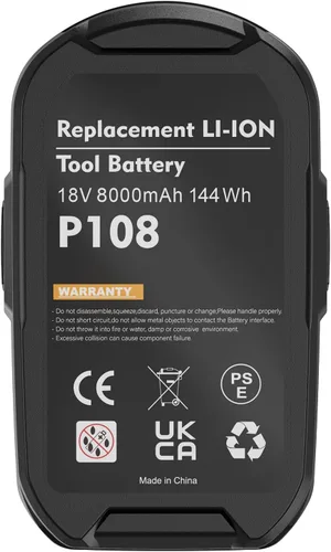 Miniatura 8 de Paquete de 2 baterías P108 de 18 V compatibles con Ryobi 18V ONE+ batería de repuesto P108 P102 P103 P104 P105 P107 P109 P122