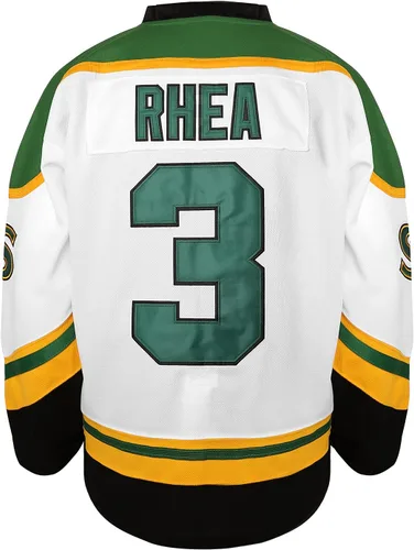 Miniatura 3 de 3 Ross The Boss Rhea - Camiseta de hockey para hombre, tréboles de ST John's cosidos con parche EMHL blanco, verde, negro, 3 Verde