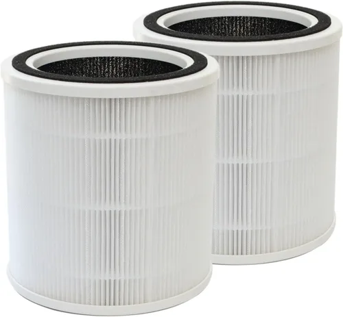 PUREBURG Filtro de repuesto compatible con Purivortex AC400 purificador de aire, H13 True HEPA y filtración multicapa de carbón activado, paquete de