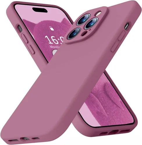 Miniatura 87 de Funda compatible con iPhone 13 de 6.1 pulgadas, de silicona líquida premium [forro de microfibra suave antiarañazos], goma de gel, protección Uva