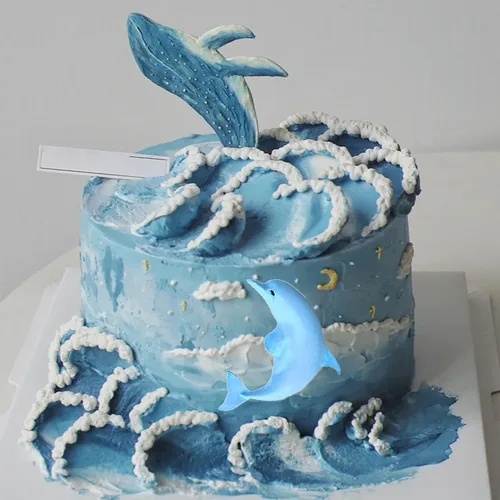 Miniatura 4 de Moldes de silicona para fondant, molde de caramelo de chocolate con delfín para decoración de pasteles, pasta de goma, arcilla polimérica