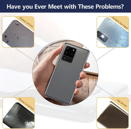 Miniatura 4 de Para Samsung Galaxy S20 Ultra 5G Reemplazo de vidrio trasero G988 Cubierta de batería Cubierta de la batería de la puerta de la vivienda Accesorios