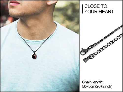 Miniatura 5 de abooxiu Collar de urna de béisbol para cenizas de acero inoxidable con colgante conmemorativo, colgante de cenizas humanas, para mujeres y hombres