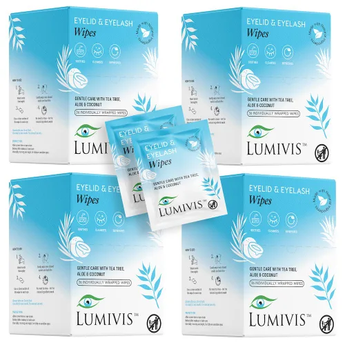 Miniatura 7 de Toallitas para párpados de aceite de árbol de té, almohadillas envueltas individualmente para limpieza diaria de ojos, eliminación de maquillaje e