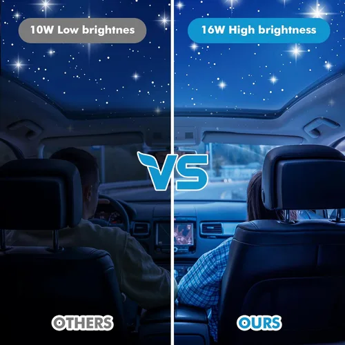 Miniatura 7 de Twinkle Headliner Star Light Kit, 800Pcs*0.03in/0.02in*9.8ft Mixed Ceiling Fiber Optic Lights APP/Remote Control Star Effect Music Mode RGBW Sound