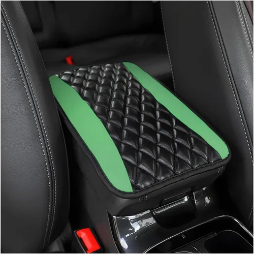 Miniatura 16 de Moly Magnolia Cojín Acolchado para Consola Central de Automóvil, Cubierta Protectora Universal de Cuero Impermeable para Caja de Asiento