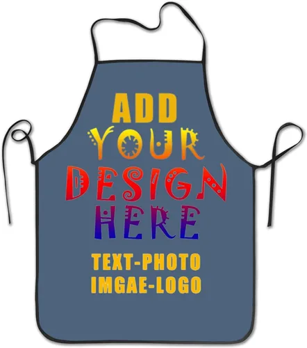 Miniatura 41 de Delantal personalizado personalizado para mujeres y hombres, delantales de cocina para cocinero, nombre personalizado, texto, logotipo, imagen
