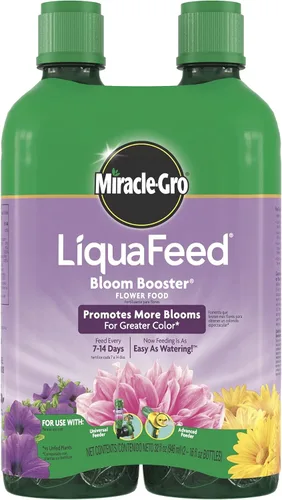 Miracle-Gro Liquafeed Bloom Booster - Recambios de alimentos para flores, paquete de 2