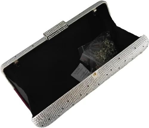 Miniatura 6 de Boutique De FGG Elegantes bolsos de noche de cristal para mujer, caja de fiesta formal, embrague, boda, diamantes de imitación, bolso de novia