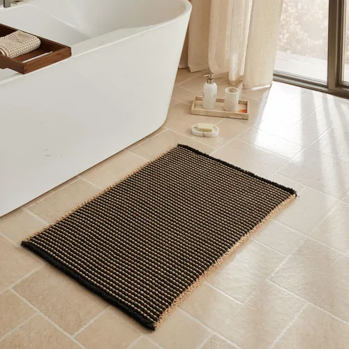 Miniatura 99 de Triohero Tapete de baño con diseño de gofre, tapete de baño pequeño y bohemio, antideslizante, lavable, ultra suave, súper absorbente, de secado