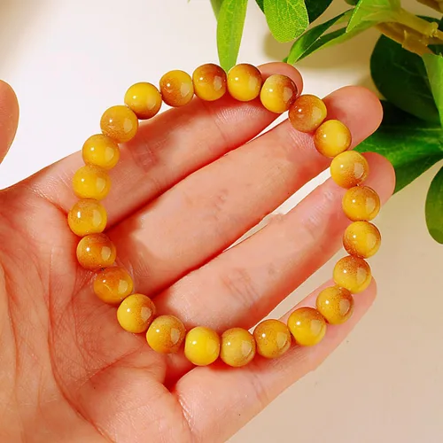 Miniatura 29 de Pulseras de triple protección con piedra de ojo de tigre de obsidiana negra con hematita para hombres y mujeres, pulsera de piedra curativa