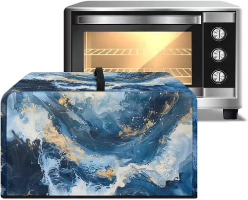 Miniatura 39 de Cubierta para horno de microondas a prueba de polvo, para encimera, freidora de aire, tostadora, horno, para decoración interior del hogar, L, 20.9
