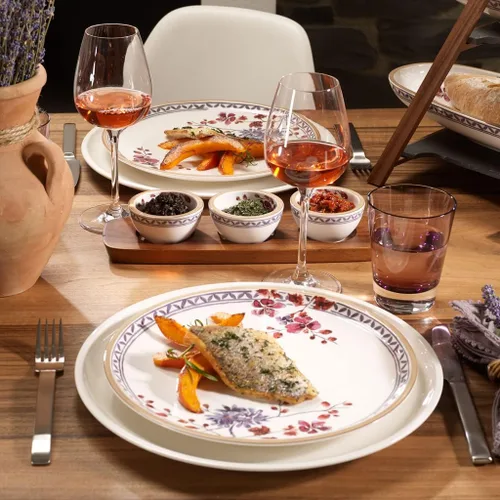 Miniatura 3 de Villeroy & Boch Artesano - Plato llano de lavanda provenzal: floral, 10.5 pulgadas, porcelana premium, blanco/multicolor