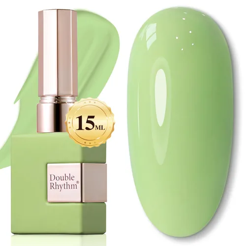 Miniatura 84 de Double Rhythm 15ml de esmalte de uñas en gel, color puro, mismo color, misma botella, esmalte de uñas de remoción para arte de manicura en salón