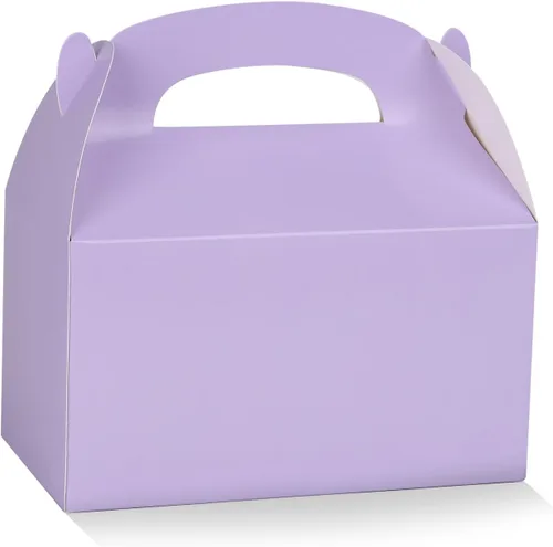 Miniatura 10 de DjinnGlory Paquete de 36 cajas de regalo de fiesta rosas con asa para baby shower, cumpleaños, despedida de soltera, boda, para todas las ocasiones
