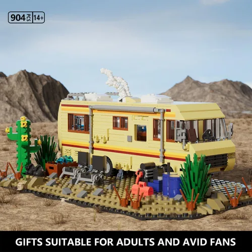 Miniatura 2 de Breaking RV Adventure - Juego de construcción AFOL actualizado con escena clásica, compatible con Lego para adultos, regalo para adultos y fanáticos