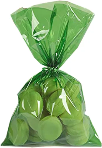 Miniatura 6 de YESON Bolsas de celofán transparentes con rayas negras para caramelos, paquete de 50 Rayas negras 7.8x5.5x2.3