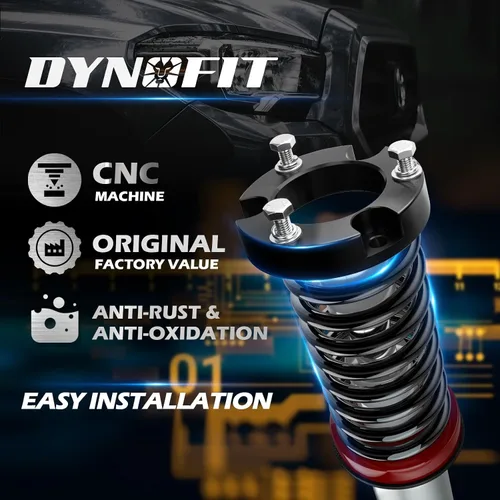 Miniatura 6 de Dynofit Kit de nivelación de 1.5 pulgadas para Toyota Tacoma (2005-2023), 4Runner (2003-2024) y FJ Cruiser (2007-2015) – 2 espaciadores de puntal