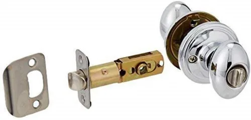 Miniatura 2 de Copper Creek EK2030PS - Pomo de puerta en forma de huevo, función de privacidad, 1 unidad, acabado pulido inoxidable inoxidable pulido