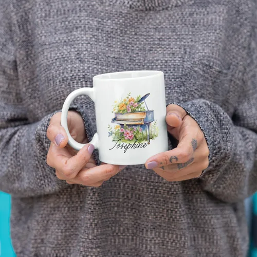 Miniatura 6 de Taza personalizada para músico 2023, taza de piano personalizada con nombre, taza de café de músico de arte 2023, taza de cerámica de piano