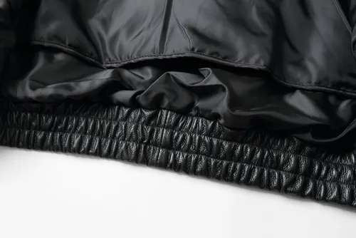 Miniatura 11 de REED Chaqueta de cuero genuino estilo americano para hombre