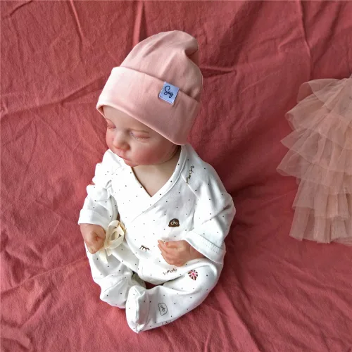 Miniatura 175 de Gorro de punto para recién nacido, para niños y niñas, con forro de satén sedoso, gorro para niños pequeños