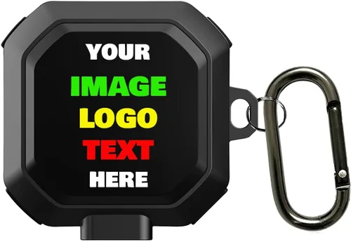 Funda personalizada compatible con Samsung Buds FE 2023, Buds 2 Pro 2022, Buds 2 2021, Buds Pro 2021, Buds Live 2020, con nombre, texto, logotipo,