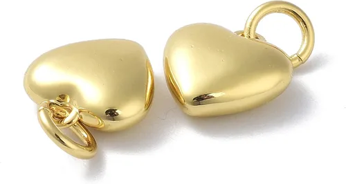 Miniatura 3 de UR URLifeHall 10 dijes de galletas de la fortuna, chapados en oro de 18 quilates y latón para hacer aretes, collares y pulseras