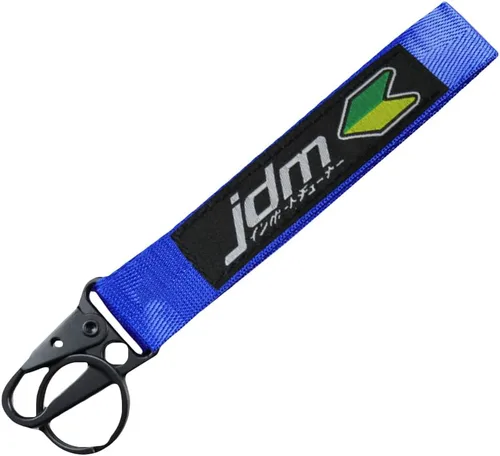 Miniatura 9 de Q1-TECH, llavero bordado etiqueta de automóvil motor de automóvil, grillete compatible con llavero JDM AS F#CK JAF