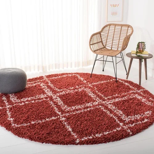 Miniatura 23 de SAFAVIEH Pro Luxe Shag Collection - Alfombra de pasillo, 2 pies 6 pulgadas x 6 pies, color crema y azul, diseño de borlas bohemias, no desprende