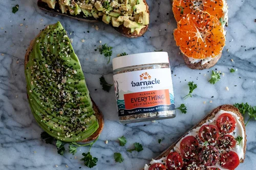 Miniatura 6 de Barnacle Foods Everything Bagel Kelp Seasoning 2.5 onzas Decoración clásica para bagel Ideal para carne, complemento de tempura, huevos