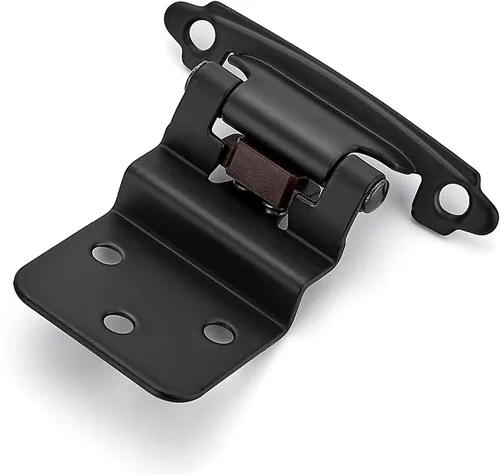 Miniatura 12 de Ravinte 10 paquetes de 5 pares de bisagras de gabinete de latón antiguo de 3/8" insertadas, bisagras de cierre automático para gabinetes y puertas
