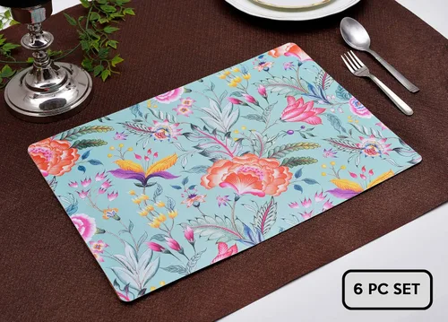 Miniatura 2 de Decozen Juego de 6 manteles individuales de corcho, resistentes a los arañazos, a las manchas de calor, decoración de cocina antideslizante, mantel