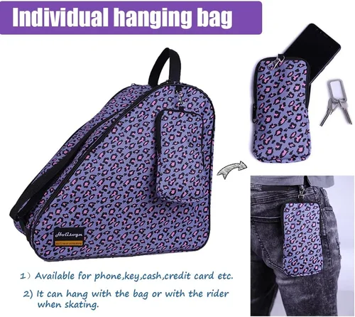 Miniatura 4 de Holisogn Bolsa de patinaje en línea y ruedas, bolsas de alta calidad y moda para niños, niños, adolescentes, adultos