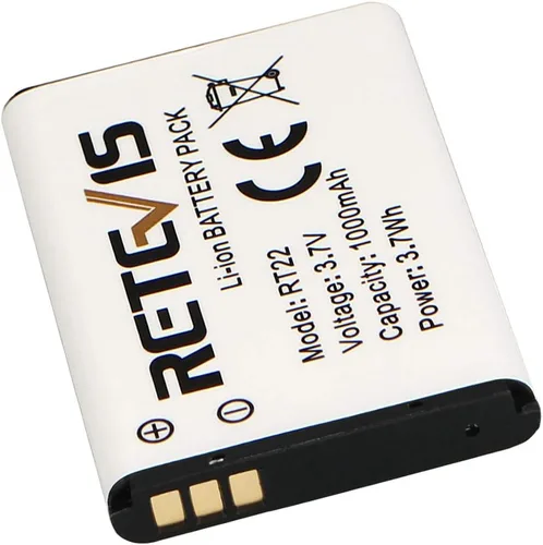 Miniatura 5 de Retevis RT22 RT22S RT15 RT19 Batería de radio bidireccional 3.7 V 1000 mAh Batería original de iones de litio compatible con Walkie Talkies RT22