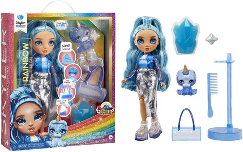 Miniatura 7 de RAINBOW HIGH Muñeca de moda con kit de slime y mascota - Amaya (arcoíris) - Muñeca centelleante de 11.0 in con ciervos con purpurina para bricolaje
