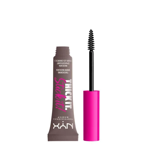 Miniatura 7 de NYX PROFESSIONAL MAKEUP Thick It Stick It Máscara Engrosante para Cejas, Gel para Cejas - Taupe